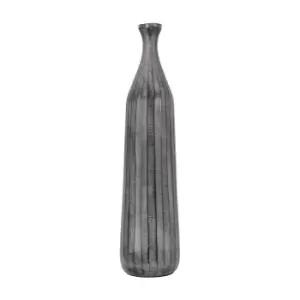 Image of Gallery Interiors Sinead Bottle Vase in Antique Grey L / Large