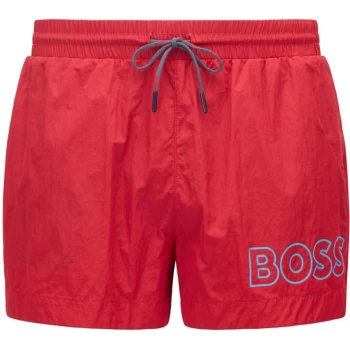 Image of Boss Moon Eye Swim Shorts - Red