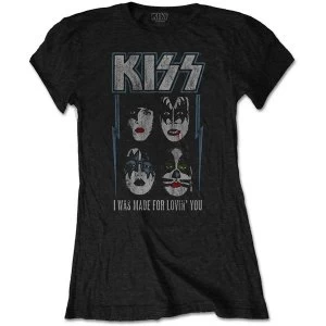Image of KISS - Made For Lovin' You Womens Medium T-Shirt - Black