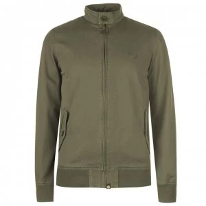 Image of Pretty Green Newton Harrington Jacket - Khaki Green