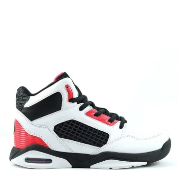 Image of SHAQ Bankshot Juniors Basketball Trainers - White/Black/Red