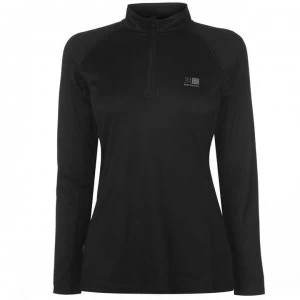 Image of Karrimor Quarter Zip Long Sleeve Top Ladies - Black