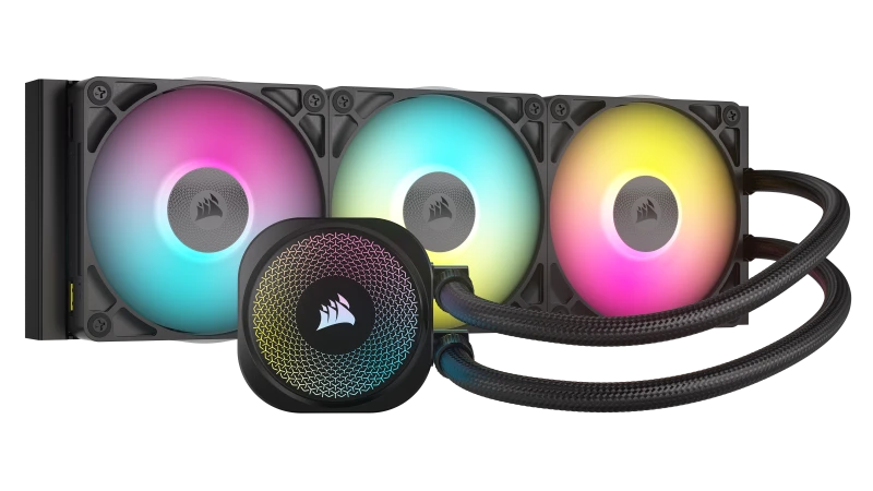 Image of Corsair iCUE LINK TITAN 360 RX 360mm RGB Liquid CPU Cooler Black - CW-9061018-WW