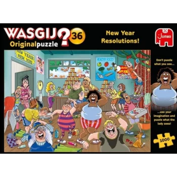 Image of Jumbo Wasgij 36 New Year Resolutions - 1000 Piece Jigsaw
