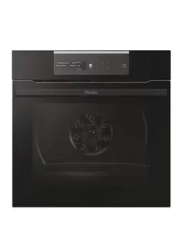 Image of Haier Hwo60Sm2B9Bh I-Message Series 2 Oven, 70L, Pyrolytic/Hydrolytic, 9 Functions, WiFi, A+Rated - Black - Oven Only