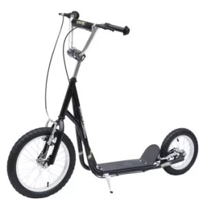 Image of HOMCOM Adult Teen Push Scooter Kids Children Stunt Scooter Bike Bicycle Ride On Alloy Wheel Pneumatic 12" Tyres-Black