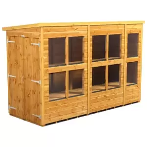 Image of Power Sheds 10 x 4ft Double Door Pent Shiplap Dip Treated Potting Shed