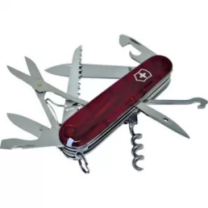 Image of Victorinox Huntsman 1.3713.T Swiss army knife No. of functions 15 Red (transparent)
