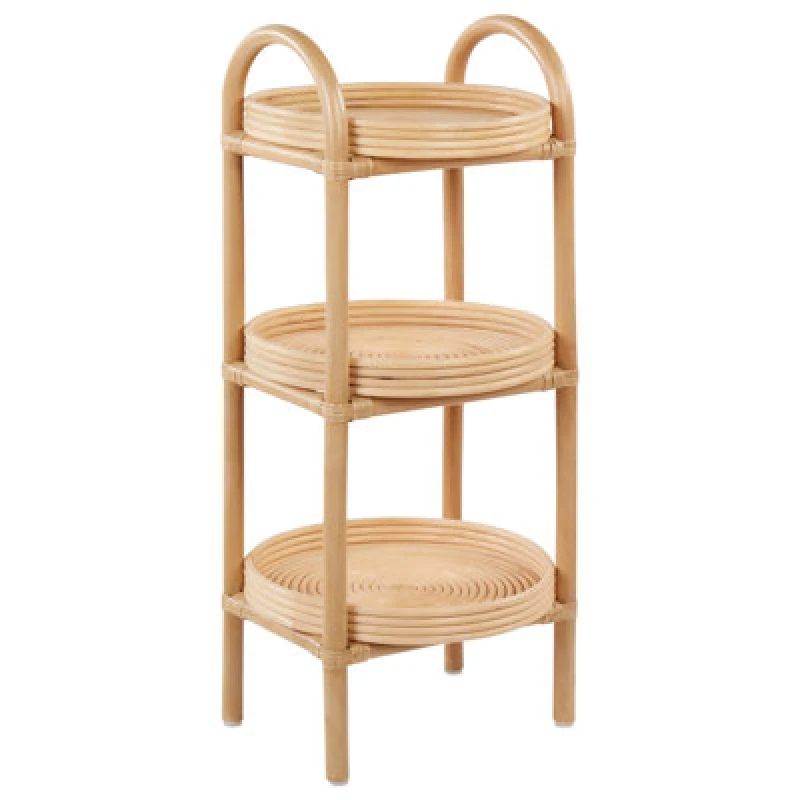 Image of Beliani Side Table Troolie Rattan Natural