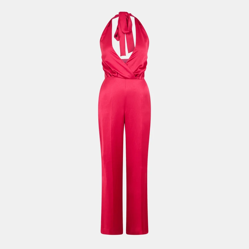 Image of Hugo Womens Kapagna Jumpsuit Pink female 4 (XXS)