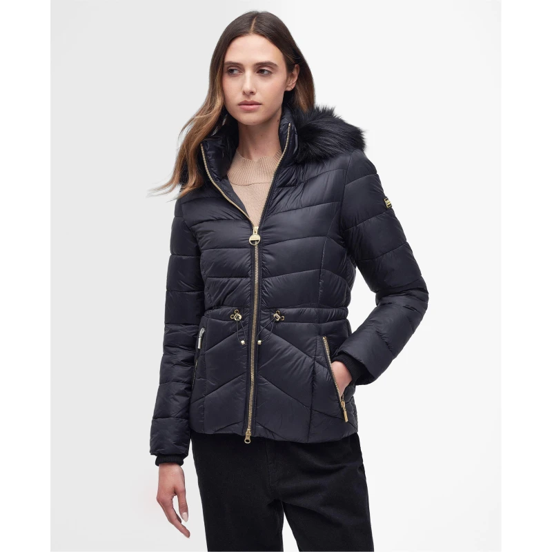 Image of Barbour International Island Quilted Jacket - Black 14
