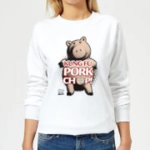 Image of Toy Story Kung Fu Pork Chop Womens Sweatshirt - White - 3XL