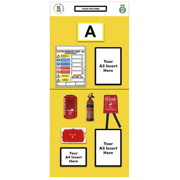 Image of fire safety, HxW 2000 x 900 mm, fire safety, HxW 2000 x 900 mm, yellow