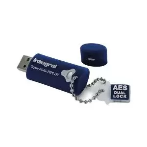 Image of Integral Crypto Dual FIPS 197 Encrypted USB 3.0 Flash Drive 8GB