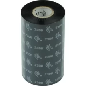 Image of Zebra 02300BK11030 Original Wax Printer Ribbon 2300 (110mm x 300m)