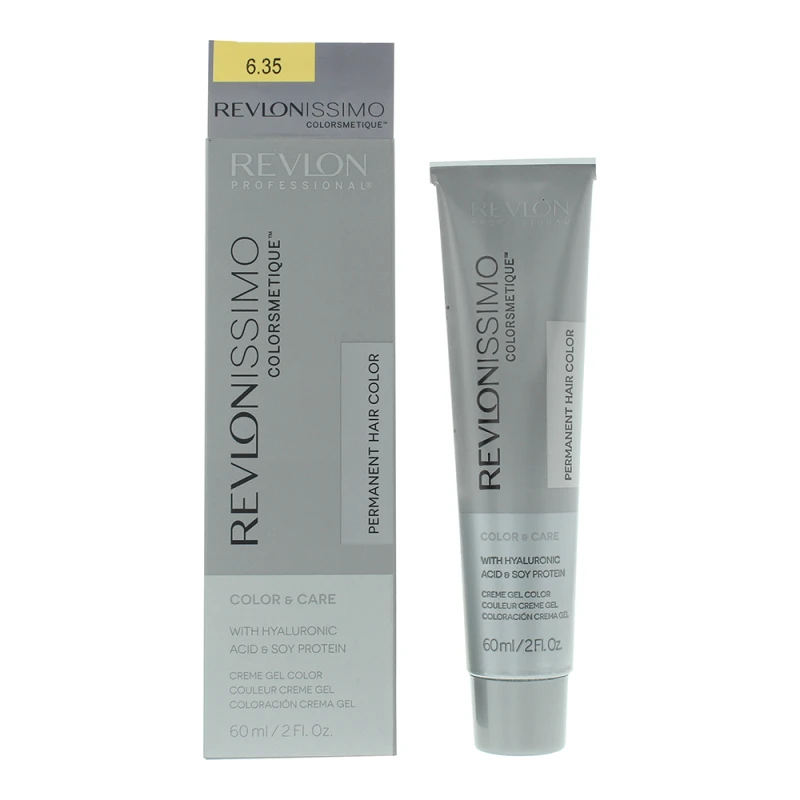 Image of Revlon Revlonissimo Colorsmetique 6.35 Dark Amber Blonde Hair Colour 60ml