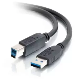 Image of C2G 3m USB 3.0 USB cable USB A USB B Black
