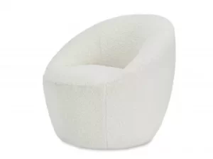 Image of LPD Cocoon White Occasional Chair Flat Packed