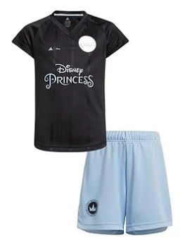 Image of adidas Girl's Disney Princess Football Set - Blue/Black, Size 13-14 Years