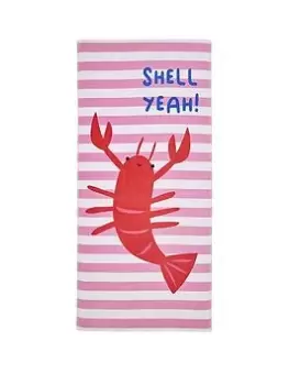 Image of Catherine Lansfield Shell Yeah Beach Towel