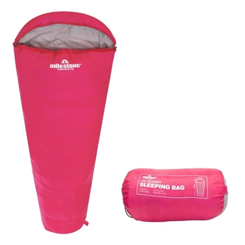 Image of Milestone Mummy Sleeping Bag - Pink - Single - 2 Seasons 27009