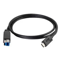 Image of C2G 3m USB 3.1 Gen 1 USB C to USB B Cable M/M Black