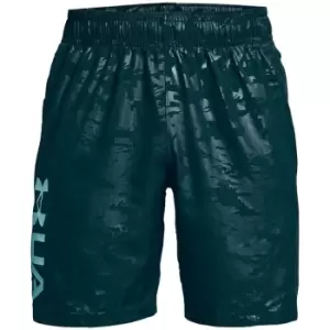 Image of Under Armour Woven Embossed Shorts Mens - Blue