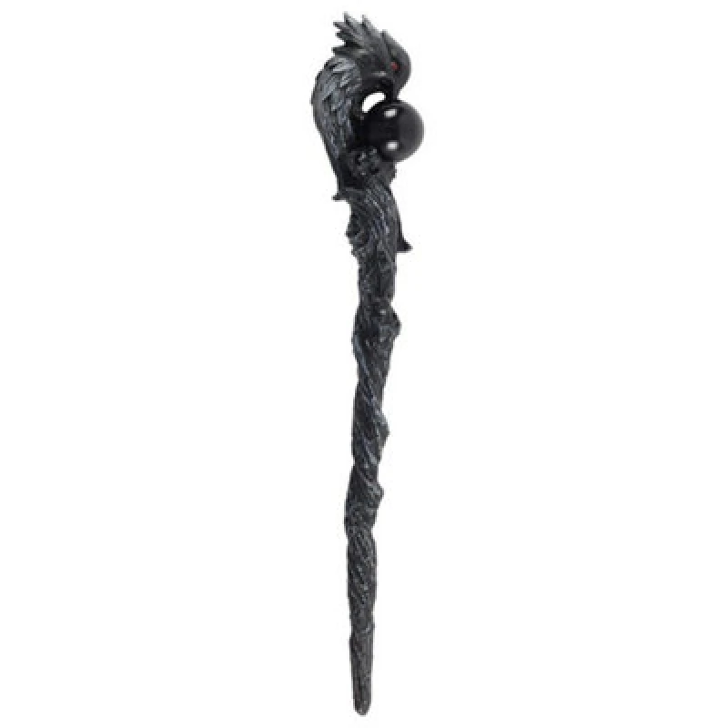 Image of Something Different Something Different Raven Wand in Black One Size Unisex 5059699169784