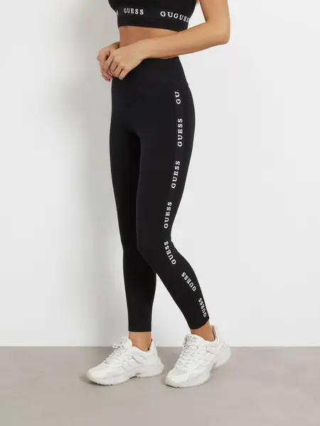 Image of Guess Logo Tape Legging 14625831 Black