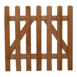 Image of 3ft High Forest Contemporary Pale Gate - Natural Timber
