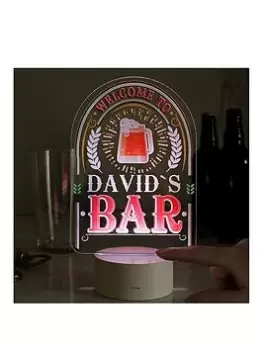 Image of The Personalised Memento Company Printed LED Light - Bar