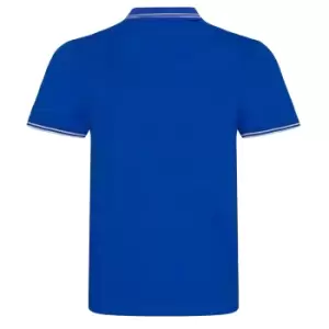 Image of AWDis Mens Stretch Tipped Piqu Polo Shirt (M) (Navy/White)