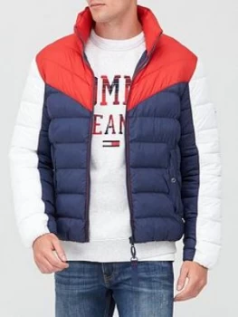 Image of Tommy Jeans Light Colourblock Jacket - Multi