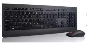 Image of Lenovo 4X30H56796 keyboard RF Wireless QWERTY US English Black