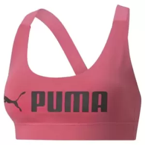 Image of Puma Mid Impact Bra Womens - Pink