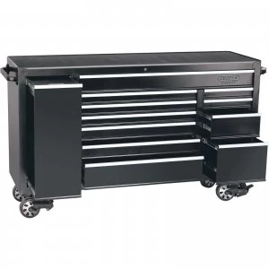 Image of Draper 11 Drawer Tool Roller Cabinet Black