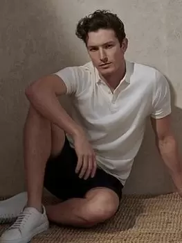 Image of Burton Menswear London Burton Slim Fit Short Sleeve Modern White Polo, White, Size S, Men