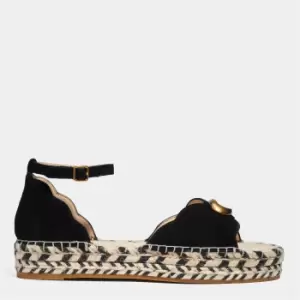 Image of Coach Womens Dillon Suede Espadrilles - Taupe - UK 4