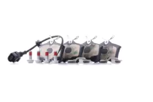 Image of Bosch Brake pad set 0 986 494 598 Brake pads,Brake pad set, disc brake VW,SEAT,POLO (9N_),Lupo (6X1, 6E1),Polo Limousine (9A4, 9A2, 9N2, 9A6)