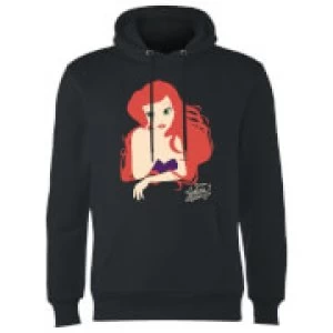 Image of Disney Princess Colour Silhouette Ariel Hoodie - Black