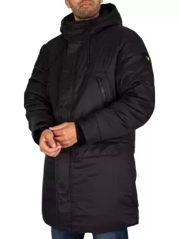 Image of Longline Internal Padded Jacket