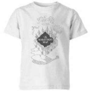 Image of Harry Potter The Marauder's Map Kids T-Shirt - White - 5-6 Years