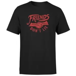 Image of Stranger Things Friends Don't Lie Unisex T-Shirt - Black - M - Black