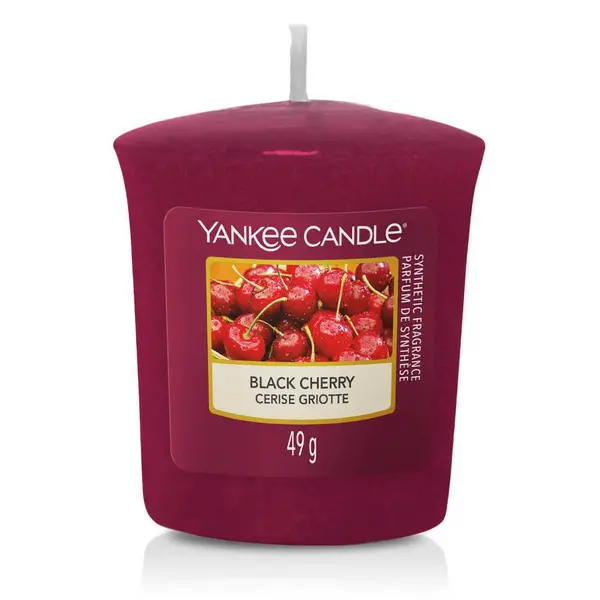 Image of Yankee Candle Black Cherry Scented Candle 49g