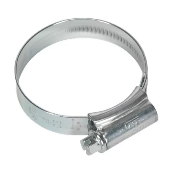 Image of Genuine SEALEY HCJ2A HI-GRIP® Hose Clip Zinc Plated Ø35-50mm Pack of 20