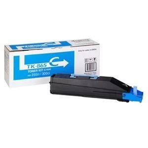 Image of Kyocera TK865C Cyan Laser Toner Ink Cartridge