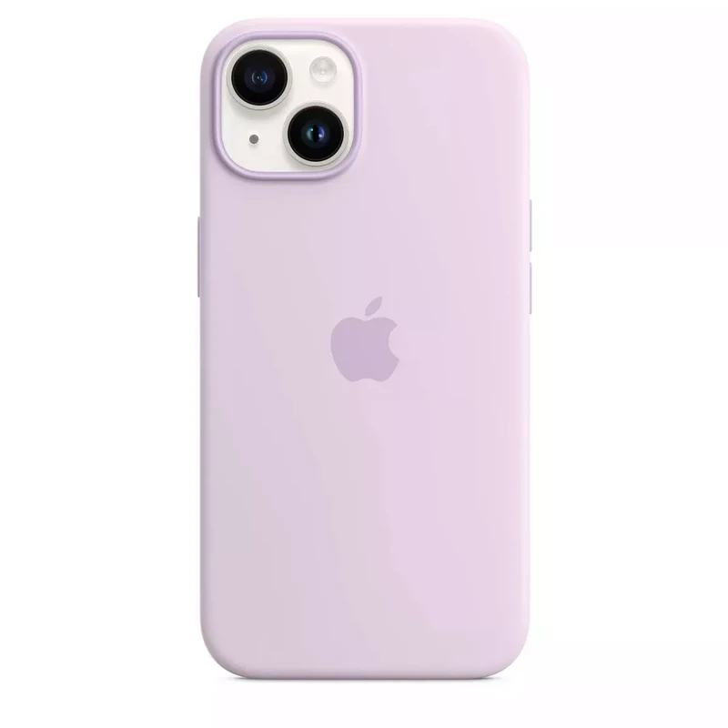 Image of Apple iPhone 14 Silicone Case with MagSafe - Lilac