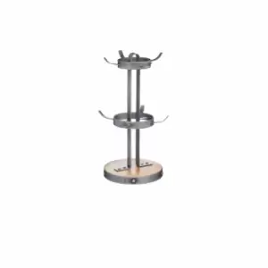 Image of KitchenCraft Industrial Kitchen Metal / Wooden Mug Tree Stand