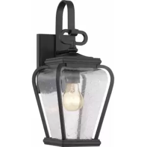 Image of Loops - Outdoor IP44 Wall Light Sconce Mystic Black LED E27 60W Bulb External d02331