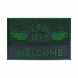 Image of Friends Rubber Central Perk Door Mat (One Size) (Green/Grey)